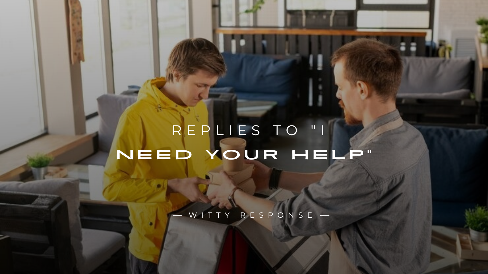 250+ Best Real Life Replies To "I Need Your Help"